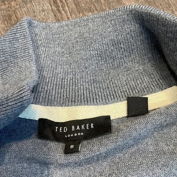 Ted Baker core half zip wool pullover - Picture 6 of 7